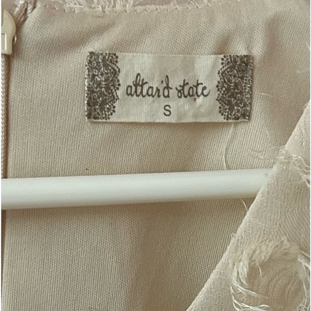 Summer ivory cream sleeveless dress Altar’d State semi formal